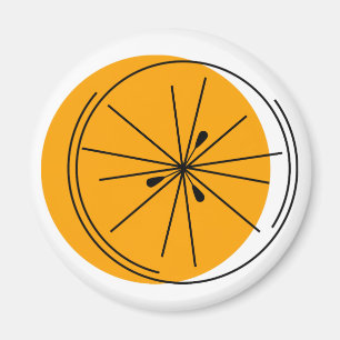 Citrus Orange-Magnet rund Magnet