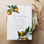 Citrus Orange Main Squeeze Brautparty Einladung