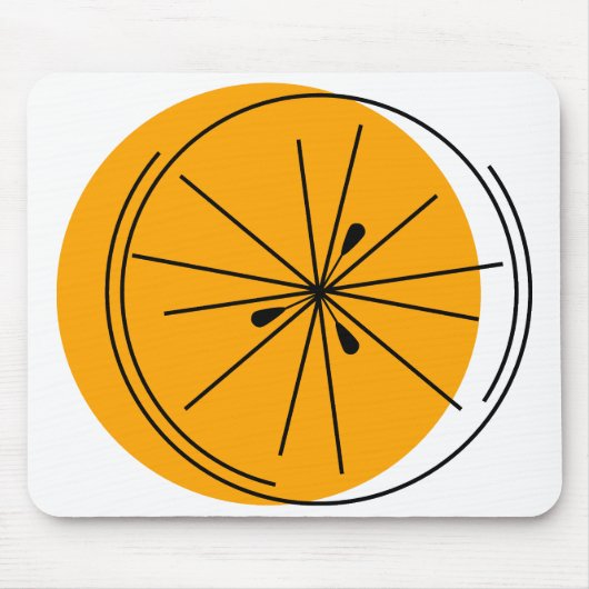 Citrus Orange-Mauspad Mousepad (Vorne)