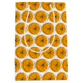 Citrus Orange Multi Geschenktasche Medium Mittlere Geschenktüte (Vorderseite)