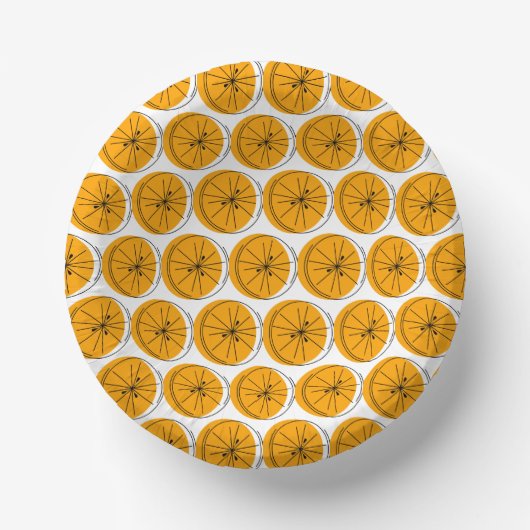 Citrus Orange Multi Pappteller (Vorderseite)