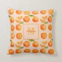 Citrus Orange Muster Monogram