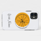 Citrus Orange "Name" iPhone Fall Case-Mate iPhone Hülle (Rückseite (Horizontal))