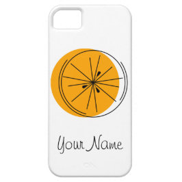 Citrus Orange "Name" iPhone Fall Case-Mate iPhone Hülle