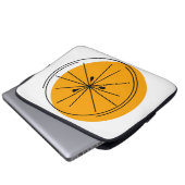 Citrus Orange Notebook-Ärmel Laptopschutzhülle (Vorne Knopf)