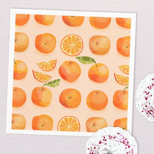 Citrus Orange Paper Napkin Serviette