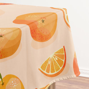 Citrus Orange Pattern Tischdecke