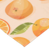Citrus Orange Pattern Tischdecke (Schrägansicht)