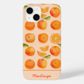 Citrus Orange Personalisiert Case-Mate iPhone Hülle (Rückseite)