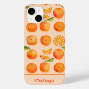 Citrus Orange Personalisiert Case-Mate iPhone 14 Hülle
