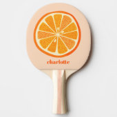 Citrus Orange Personalisiert Fun Frucht Tischtennis Schläger (Vorderseite)