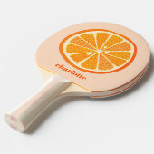 Citrus Orange Personalisiert Fun Frucht Tischtennis Schläger (Vorderseite)