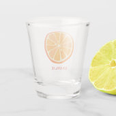 Citrus Orange Personalisiert Schnapsglas (Rückseite)