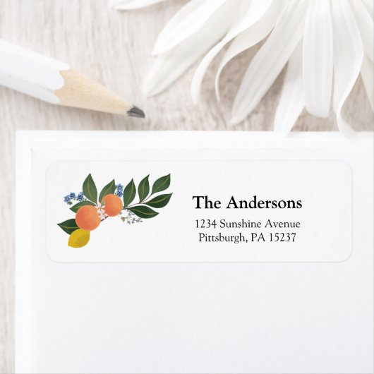 Citrus Orange Rücksendeadresse (Insitu)