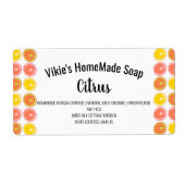Citrus Orange Scent Soap Business Label (Vorne)