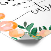 Citrus Orange schätzt wie viele Süssen Babydusche Poster (Ecke)