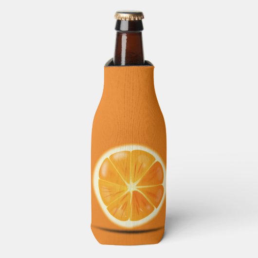 Citrus Orange Slice Flaschenkühler (Flaschenvorderseite)