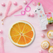 Citrus Orange Slice Paper Plate Pappteller (Party)