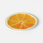 Citrus Orange Slice Paper Plate Pappteller (Schrägansicht)