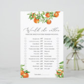 Citrus Orange Summer Frucht würde sie lieber Spiel (Stehend Vorderseite)