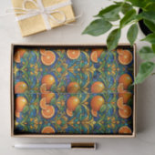 Citrus Orange Tiffany Style Seidenpapier (Geschenk)