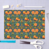 Citrus Orange Tiffany Style Seidenpapier (Handwerk)
