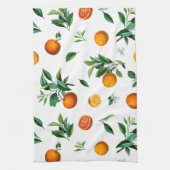 Citrus Orange und Blätter Küchentücher (Vertikal)