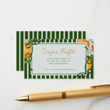 Citrus Orangen Grüne Streifen Windelverlosung