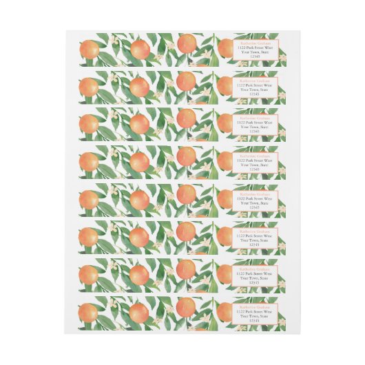 Citrus Orangen Kohle Schwarzes Brautparty (Bogen)