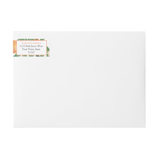 Citrus Orangen Kohle Schwarzes Brautparty (Vorderseite)