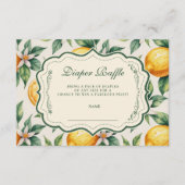 Citrus Orchard Baby Shower Diapper Raffle Begleitkarte (Vorderseite)
