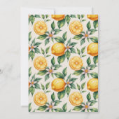 Citrus Orchard Baby Shower Einladung (Rückseite)