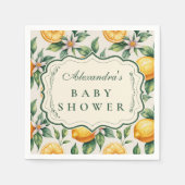 Citrus Orchard Baby Shower Serviette (Vorderseite)