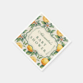 Citrus Orchard Baby Shower Serviette (Ecke)