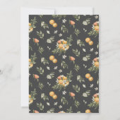 Citrus Orchard | Boho Botanical Wedding Einladung (Rückseite)