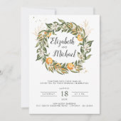 Citrus Orchard | Boho Botanical Wedding Einladung (Vorderseite)