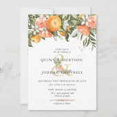 Citrus Orchard | Boho Botanical Wedding Einladung (Vorderseite)
