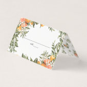Citrus Orchard Boho Greenery Wedding Platzkarte Visitenkarten (Vorderseite)