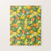 Citrus Orchard Harvest: Lemon & Orange pattern Puzzle (Vertikal)