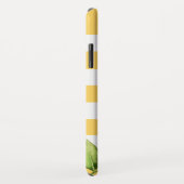 Citrus Orchard Lemon Stripe Monogram Case-Mate iPhone Hülle (Hinten/Rechts)