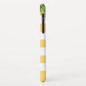 Citrus Orchard Lemon Stripe Monogram Case-Mate iPhone Hülle (Hinten/Links)