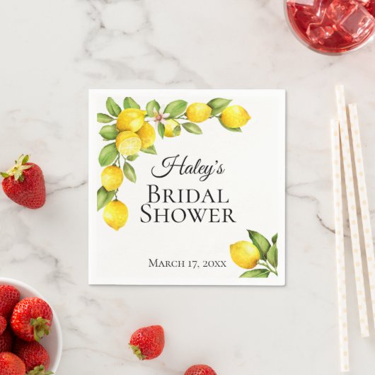 Citrus Orchard Personalisiert Serviette (Beispiel)