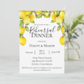 Citrus Orchard Probe Abendessen Einladung (Stehend Vorderseite)