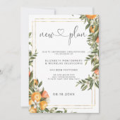 Citrus Orchard | Verspätete Hochzeitsankündigung Einladung (Vorderseite)