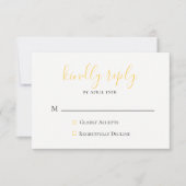 Citrus Orchard Wedding RSVP Card Karte (Vorderseite)