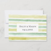 Citrus Orchard Wedding RSVP Card Karte (Rückseite)