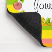 Citrus Oval Classic Stripe Mousepad (Ecke)