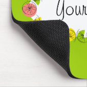 Citrus Oval Green Mauspad (Ecke)