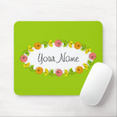 Citrus Oval Green Mauspad (Mit Mouse)