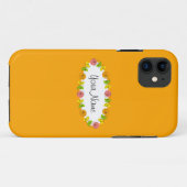 Citrus Oval Orange Name iPhone Fall Case-Mate iPhone Hülle (Rückseite (Horizontal))